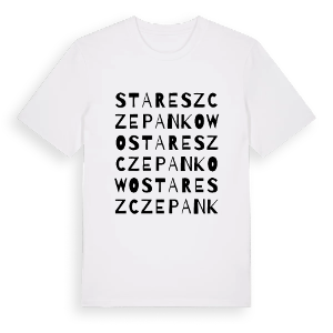 Stare Szczepankowo ordlek t-shirt – ekologisk bomull t-shirt från PinShirt