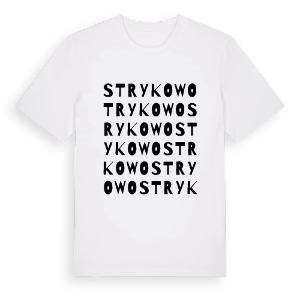 Strykowo ordlek t-shirt – ekologisk bomull t-shirt från PinShirt
