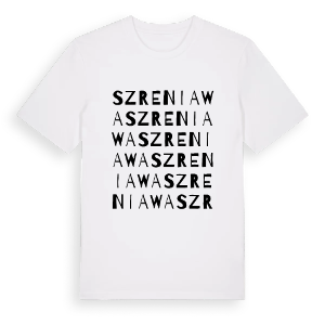 Szreniawa ordlek t-shirt – ekologisk bomull t-shirt från PinShirt