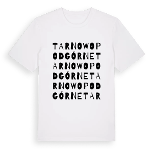 Tarnowo Podgórne ordlek t-shirt – ekologisk bomull t-shirt från PinShirt