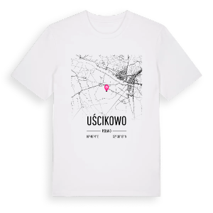 Uścikowo karta t-shirt – ekologisk bomull t-shirt från PinShirt