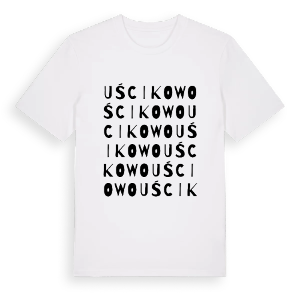 Uścikowo ordlek t-shirt – ekologisk bomull t-shirt från PinShirt