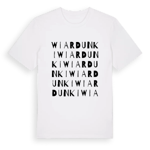 Wiardunki ordlek t-shirt – ekologisk bomull t-shirt från PinShirt