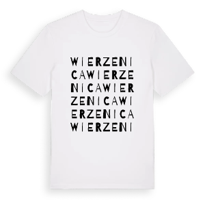 Wierzenica ordlek t-shirt – ekologisk bomull t-shirt från PinShirt
