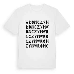 Wronczyn ordlek t-shirt – ekologisk bomull t-shirt från PinShirt
