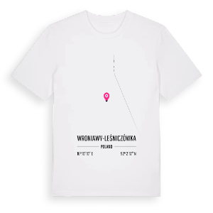 Wroniawy-Leśniczówka karta t-shirt – ekologisk bomull t-shirt från PinShirt