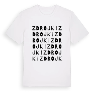 Zdrojki ordlek t-shirt – ekologisk bomull t-shirt från PinShirt
