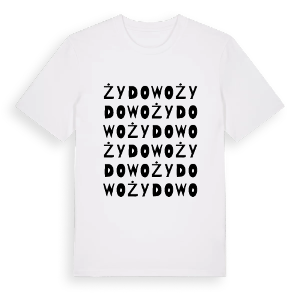 Żydowo ordlek t-shirt – ekologisk bomull t-shirt från PinShirt