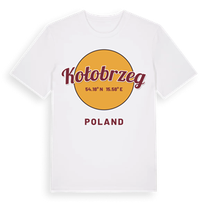 Kołobrzeg cirkel t-shirt – ekologisk bomull t-shirt från Pinshirt