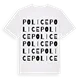 Police ordlek t-shirt