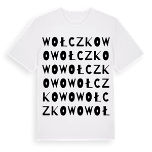 Wołczkowo ordlek t-shirt – ekologisk bomull t-shirt från Pinshirt