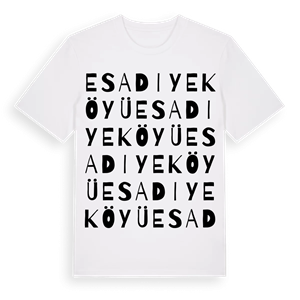 Esadiye Köyü ordlek t-shirt – ekologisk bomull t-shirt från Pinshirt