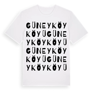 Güneyköy Köyü ordlek t-shirt – ekologisk bomull t-shirt från Pinshirt