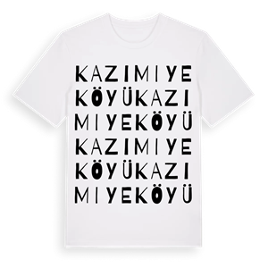Kazımiye Köyü ordlek t-shirt – ekologisk bomull t-shirt från Pinshirt