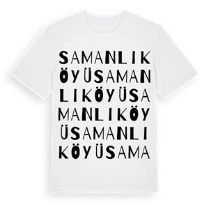 Samanlı Köyü ordlek t-shirt – ekologisk bomull t-shirt från Pinshirt