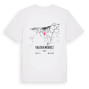 Yalova Merkez karta t-shirt – ekologisk bomull t-shirt från Pinshirt