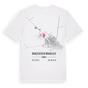 Bahçelievler Mahallesi karta t-shirt – ekologisk bomull t-shirt från Pinshirt