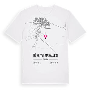 Hürriyet Mahallesi karta t-shirt – ekologisk bomull t-shirt från Pinshirt