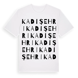 Kadışehri ordlek t-shirt – ekologisk bomull t-shirt från Pinshirt