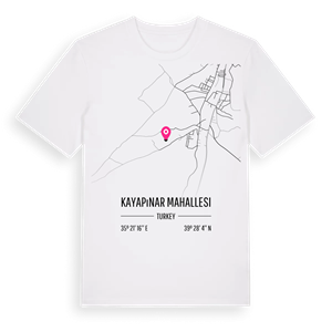 Kayapınar Mahallesi karta t-shirt – ekologisk bomull t-shirt från Pinshirt