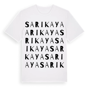 Sarıkaya ordlek t-shirt – ekologisk bomull t-shirt från Pinshirt