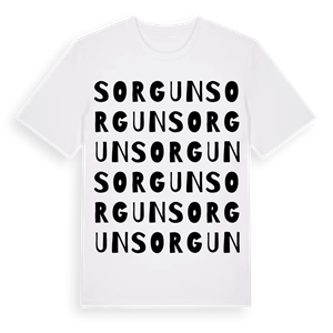 Sorgun ordlek t-shirt – ekologisk bomull t-shirt från Pinshirt