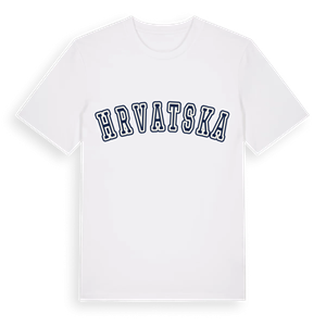 Hrvatska college t-shirt – ekologisk bomull t-shirt från Pinshirt