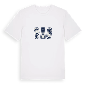 Pag college t-shirt – ekologisk bomull t-shirt från Pinshirt