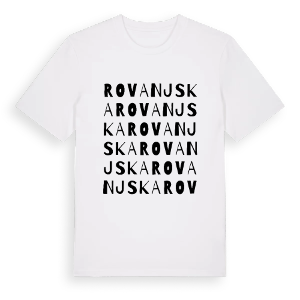Rovanjska ordlek t-shirt – ekologisk bomull t-shirt från Pinshirt