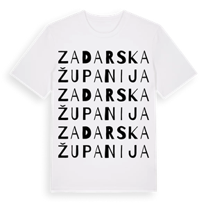 Zadarska županija ordlek t-shirt – ekologisk bomull t-shirt från Pinshirt