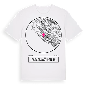 Zadarska županija t-shirt – ekologisk bomull t-shirt från Pinshirt