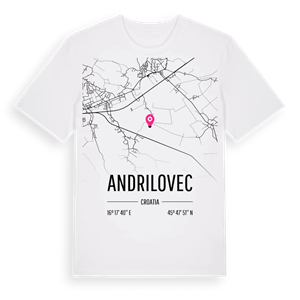 Andrilovec karta t-shirt – ekologisk bomull t-shirt från Pinshirt