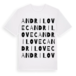 Andrilovec ordlek t-shirt – ekologisk bomull t-shirt från Pinshirt