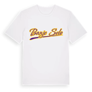 Banje Selo baseball t-shirt – ekologisk bomull t-shirt från Pinshirt