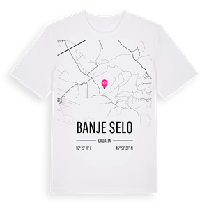 Banje Selo karta t-shirt – ekologisk bomull t-shirt från Pinshirt