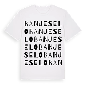Banje Selo ordlek t-shirt – ekologisk bomull t-shirt från Pinshirt