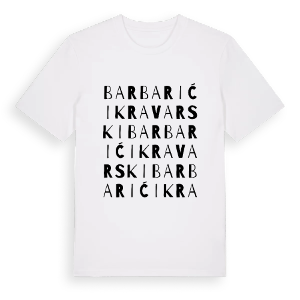 Barbarići Kravarski ordlek t-shirt – ekologisk bomull t-shirt från Pinshirt