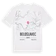 Beloslavec karta t-shirt