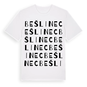 Bešlinec ordlek t-shirt – ekologisk bomull t-shirt från Pinshirt