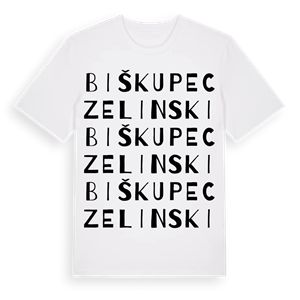 Biškupec Zelinski ordlek t-shirt – ekologisk bomull t-shirt från Pinshirt