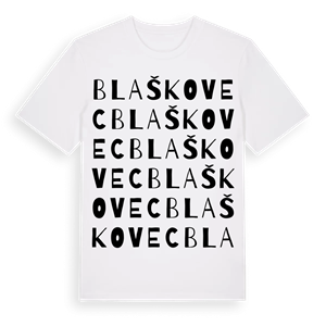 Blaškovec ordlek t-shirt – ekologisk bomull t-shirt från Pinshirt