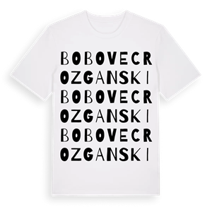 Bobovec Rozganski ordlek t-shirt – ekologisk bomull t-shirt från Pinshirt