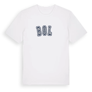 Bolč college t-shirt – ekologisk bomull t-shirt från Pinshirt