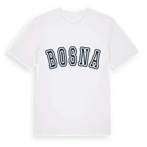 Bosna college t-shirt – ekologisk bomull t-shirt från Pinshirt
