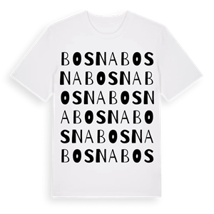 Bosna ordlek t-shirt – ekologisk bomull t-shirt från Pinshirt
