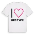 Jag älskar Brčevec t-shirt stort tryck