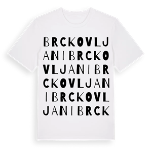 Brckovljani ordlek t-shirt – ekologisk bomull t-shirt från Pinshirt