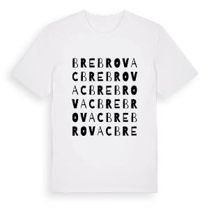Brebrovac ordlek t-shirt – ekologisk bomull t-shirt från Pinshirt