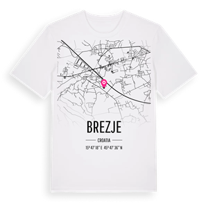 Brezje karta t-shirt – ekologisk bomull t-shirt från Pinshirt