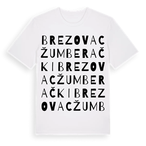 Brezovac Žumberački ordlek t-shirt – ekologisk bomull t-shirt från Pinshirt